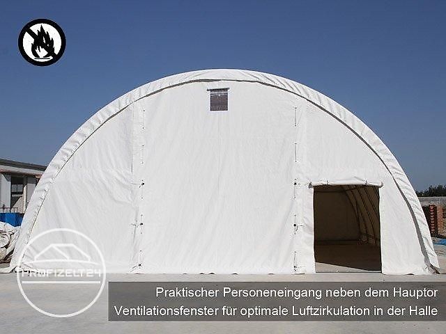 Toolport GmbH Rundbogenhalle 9,15x12m Lagerzelt Zelthalle Leichtbauhalle NEU