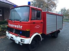 Mercedes-Benz LP 813 Oldtimer Feuerwehr mit erst 14500 Km, 2100 ltr. Wasserbehälter