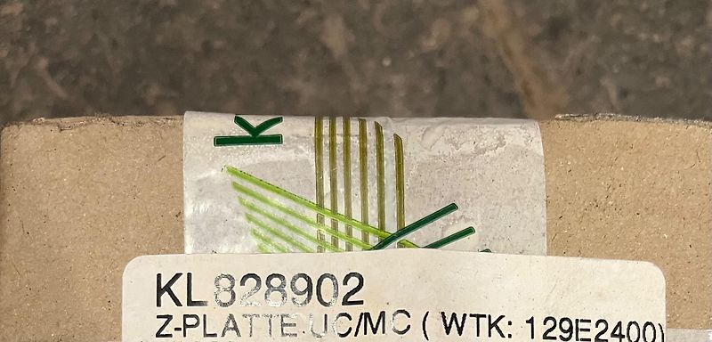 Kverneland Kleine Z-Platte KL828902