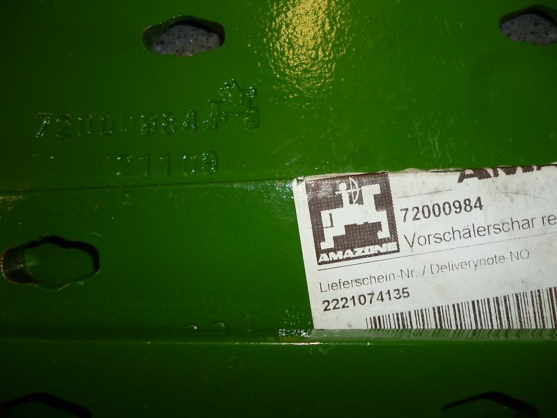 Amazone Vorschare 72000984 / 72000985