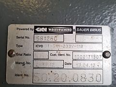 Walterscheid & Sauer Bibus ICVD GT-S1N-233V-118 części claas scorpion 6030 (Części zamienne)