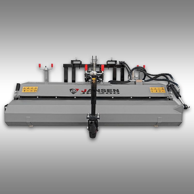 Jansen Traktor Kehrmaschine Jansen JK-200, Euroaufnahme, KAT.1+2, Palettengabel