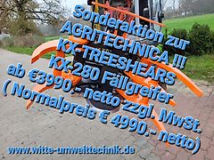 KX-TreeShears Preisknaller zur Agritechnica! KX-Treeshears KX- 280 Fällgreifer, Baumschere zu Sonderpreis!!!