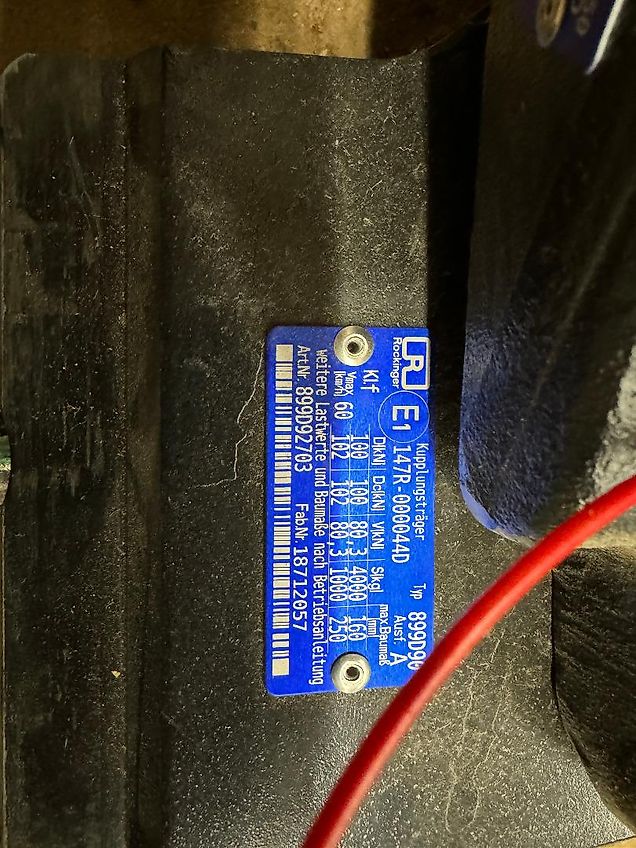 Rockinger K80 Zugkugelkupplung Typ 899D90, 4t