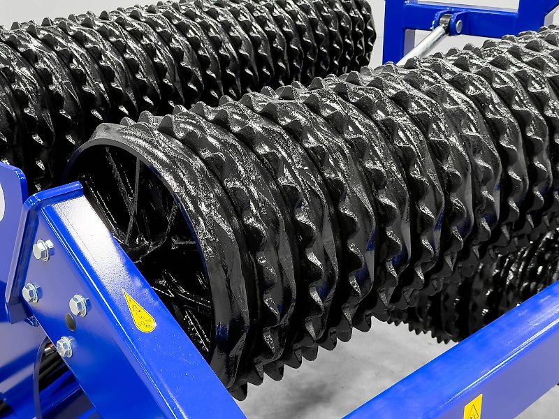 DALBO MiniMax 630 roller, 6,3 m working width, Cambridge Snowflake roller sections, made in Denmark