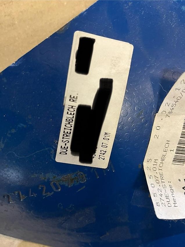 Rabe Dünger-Streichblech links und rechts, 27420702 und 27420701, Paarpreis