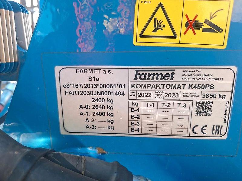 Farmet Kompaktomat K450PS Kopaktor Saatbettkobination Lemken