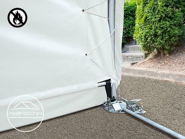 Toolport GmbH Rundbogenhalle 9,15x20m Lagerzelt Zelthalle Industriezelt grün