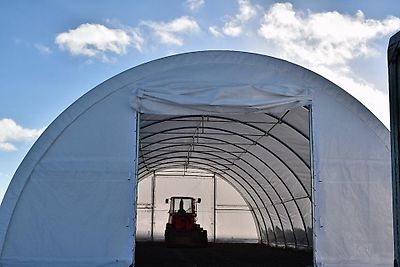 Rundbogenhalle Zelthalle 12x9x4,5m Landwirtschaft 750 PVC Statik