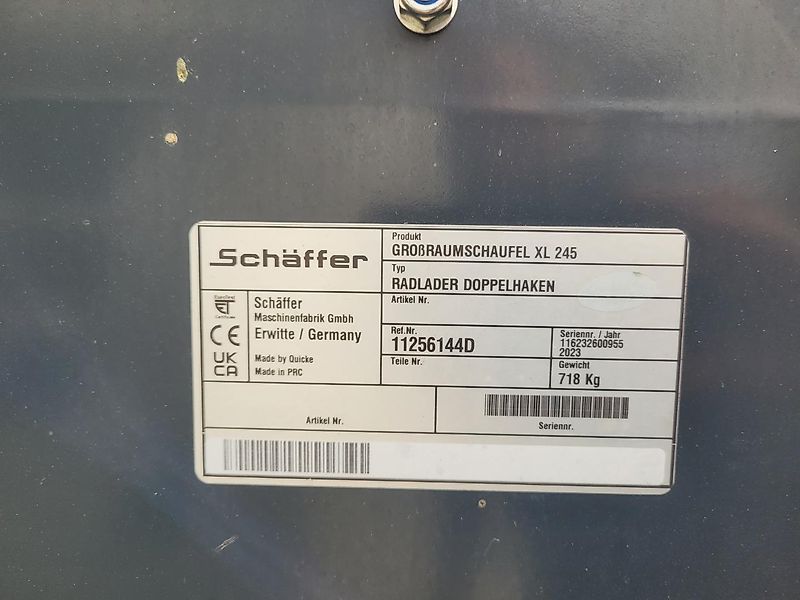 Schäffer Leichtgutschaufel 3 Kubikmeter,Teleskoplader,Hoflader