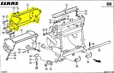 RT POKRYWA GÓRNA BĘBNA NOŻOWEGO CLAAS JAGUAR 820 840 860 880