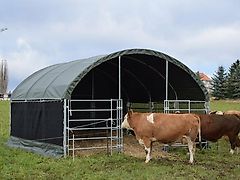 Weidezelt Unterstand 6x6m Landwirtschaft Neu inkl. Panels