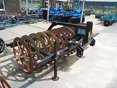 BM Maschinenbau SELTEN Frontpacker L mit gebrauchten SandbodenRingen in gutem Zustand Ø900