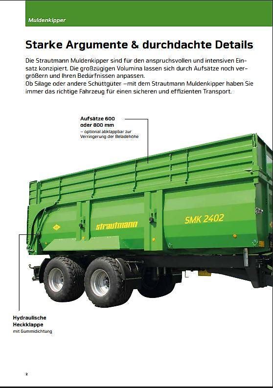 Strautmann smk Surmann Mulden Kipper 2402