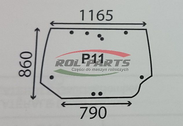 Case IH Heckscheibe 284947A2