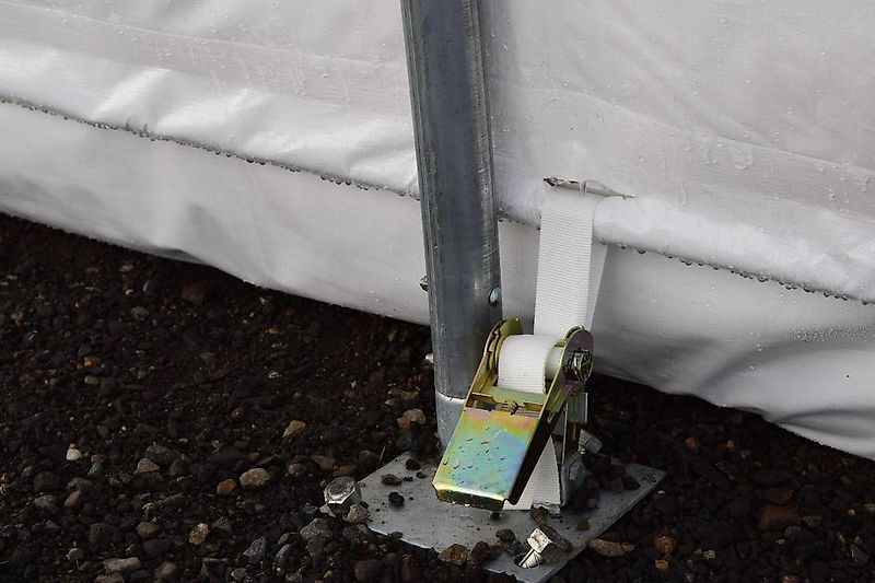 Rundbogenhalle Zelthalle 10x9x4,5m Landwirtschaft Statik 750PVC