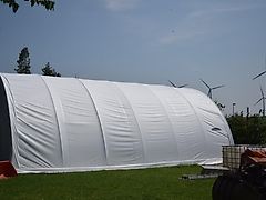 Rundbogenhalle Zelthalle 10x9x4,5m Landwirtschaft Statik 750PVC