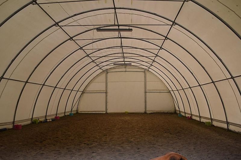 Rundbogenhalle Zelthalle 10x9x4,5m Landwirtschaft Statik 750PVC