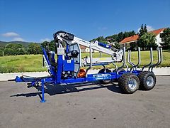 Scandic ST-12D 16t Druckluft 9m Kran 750kg Hubkraft Seilwinde Rückewagen