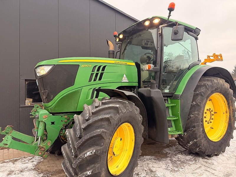 Ciagnik John Deere 6190R PNEUMATYKA 55KM/H AutoPower TLS przedni TUZ