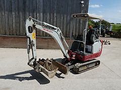 Takeuchi tb216 tracked digger year 2016 with buckets