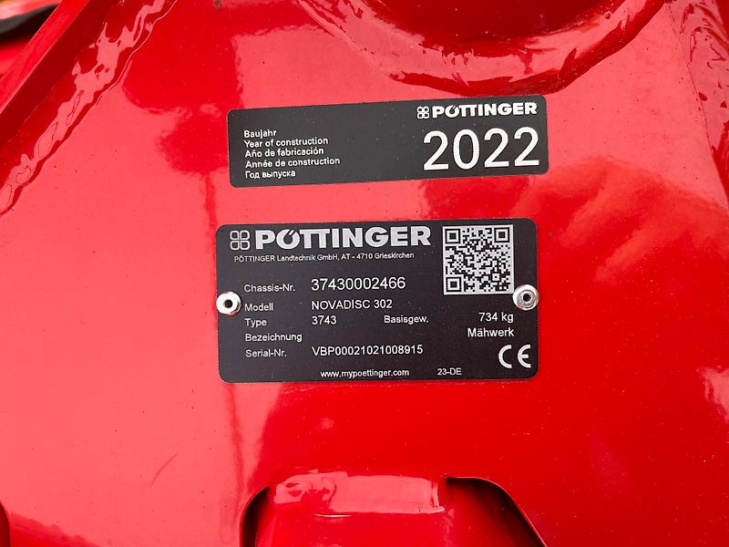 Pöttinger Novadisc 302