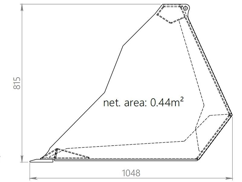 RADSTAL Schaufel Volumenschaufel Manitou / JCB / Merlo 2,3 m
