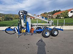Scandic ST-7 Rückewagen 7,4t 7,1m Kran 450kg Hubkraft Auflauf Hydr.Bremse