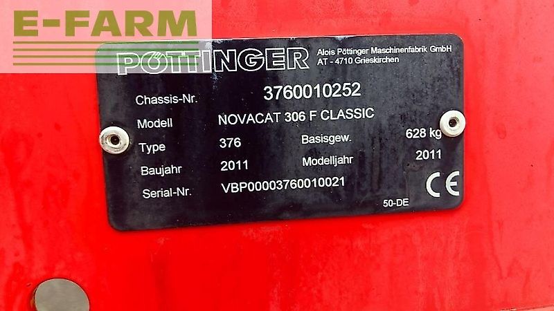 Pöttinger novacat 306 f classic