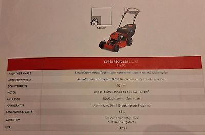 Toro Rasenmäher Super Recycler C53AST