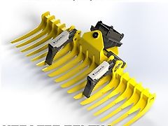 Grutech Harke zu Roden mit Harke mit Verlängerung / Rodungsrechen / Roderechen GTH-GDK 2m