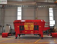 FIMAKS Stationäre Futtermisch16 m3/ Mixer Feeder 16 m3 / Mélangeur Doseur/Wóz paszowy/ Стационарный кормораздатчик FMVS 16