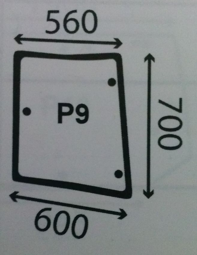 New Holland SZYBA BOCZNA CASE LEWA 5089600