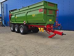 Hilken Tridem-Muldenkipper, MKR8600, Hardox-Boden, Reifen 650/55R26,5, Häckselaufsätze 800mm