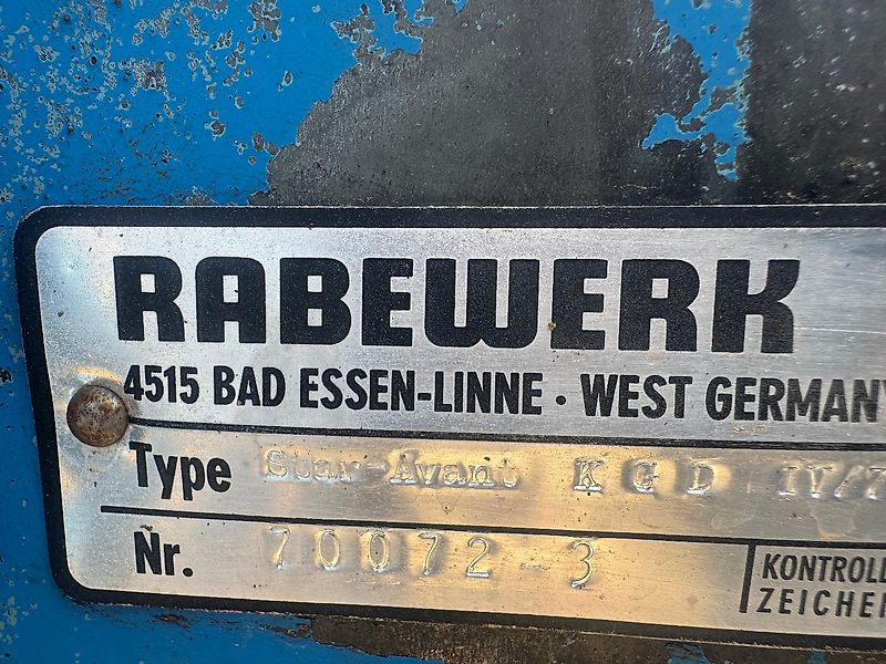Rabe Star-Avant 4-Schar, Stützrad, Federsteinsicherung / NON-STOP, Verschleißteile schlecht