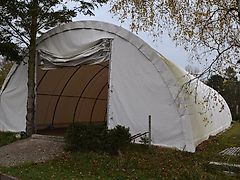 Rundbogenhalle Zelthalle 20x9x4,5m Landwirtschaft Statik 750PVC