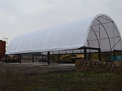 Rundbogenhalle Zelthalle 12x9x4,5m Landwirtschaft 750 PVC Statik