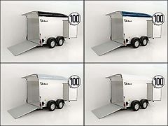 Debon Kofferanhänger C500 164x300cm H:200cm 2,0t|Alu|Polybug|Tür