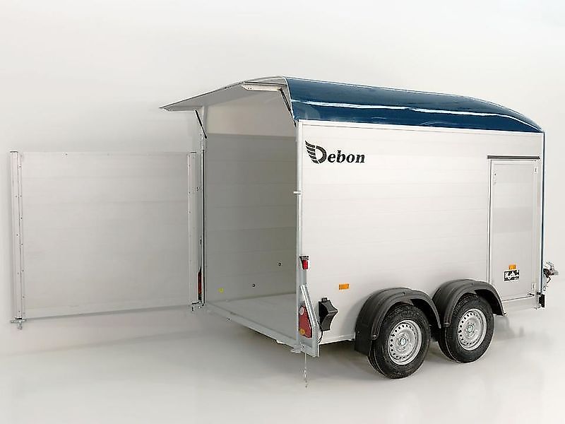Debon Kofferanhänger C500 164x300cm H:200cm 2,0t|Alu|Polybug|Tür